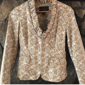 🎭BANANA REPUBLIC🎭 RUFFLED PAISLEY JACKET🎭